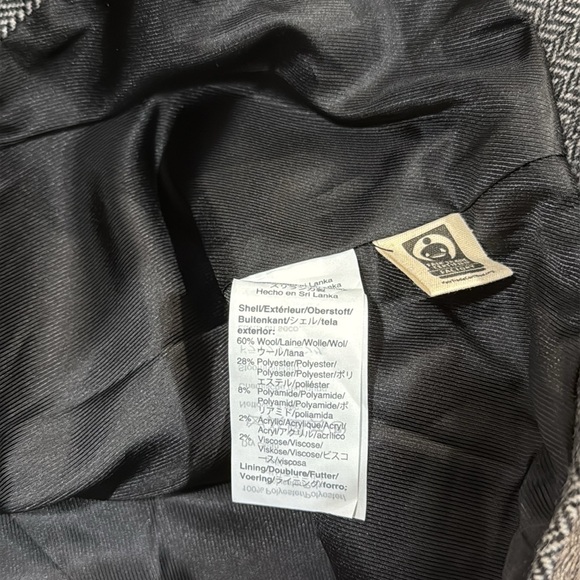 MADEWELL Larsen Blazer in Herringbone Size medium wool blend gray jacket - Picture 8 of 8